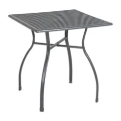 Gardiola Metalltisch - Eisengrau - 70x70 Cm