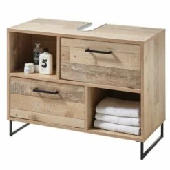 Waschbeckenunterschrank - Old Style Hell - 80 Cm