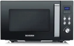 Severin MW 7763 Stand-Kombi-Mikrowelle Schwarz/edelstahl