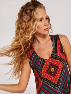 Apricot Sommerkleid Geo Prnt V-Neck Bakery Dress (1-tlg) Mit Druck -Tefal Shop 17dfead1 ff96 4917 9bfc bc5034d54d25