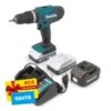 Makita HP488DWAE Akkuschlagbohrschrauber + Makita Bitset E-00016 31-teilig Im Koffer -Tefal Shop 2419021000 prod 001
