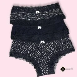 LOREZA Panty 6 Damen Pantys Hipster Mit Spitze Aus Baumwolle S-2XL (Packung, 6-St) -Tefal Shop 2b4f3c0e 504c 5d8c b25a e24b4df6fd66