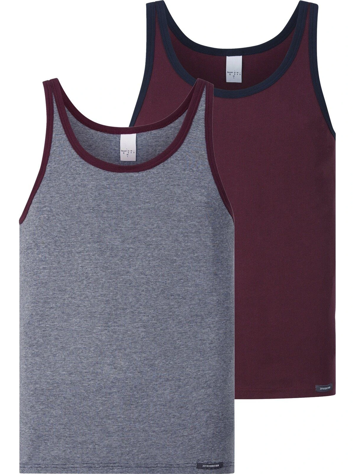 Jan Vanderstorm Unterhemd RUDIN (1, 1-St., 1er-Pack) Zwei Farben Mit Kontrastdetail 3 Jan Vanderstorm Unterhemd RUDIN (1, 1-St., 1er-Pack) Zwei Farben Mit Kontrastdetail