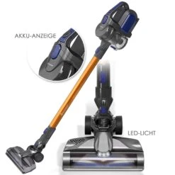 KESSER® 2in1 Zyklon Akku Staubsauger Handstaubsauger | Beutel- Kabelloser | Betriebszeit Bis 55 Min | Elektrobürste | Lithium-Ionen Akku | Decken- Bodenreinigung, | Wandhalterung | -Tefal Shop 8600364700 19495 prod 004
