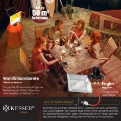 KESSER® Gasheizer Heizstrahler Gas Aufsatz Strahler Inkl. Piezo Zündung Schlauch & Regler Flaschenhalterung Gasheizstrahler Aufsatzheizstrahler Betrieben Mit Propan - Gas Für 5 Kg Oder 11 Kg Flaschen -Tefal Shop 8600364700 24372 prod 004