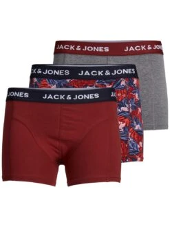Jack & Jones Boxershorts JACRED FLAMINGO (3-St) Im 3er Pack