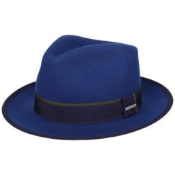 Delrico Fedora Wollhut By Stetson -Tefal Shop Delrico Fedora Wollhut by Stetson blau.62333 rf2
