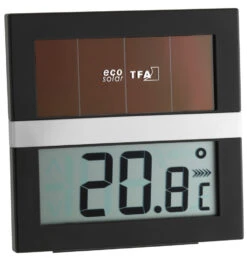 TFA Dostmann TFA 30.5017 Digitales Thermo-Hygrometer ECO Solar