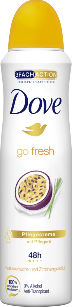 DOVE Go Fresh Deo Spray Passionsfrucht- Und Zitronengrasduft