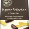 Bio Sélection Ingwer Stäbchen Schokoliert