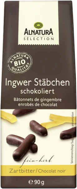 Bio Sélection Ingwer Stäbchen Schokoliert