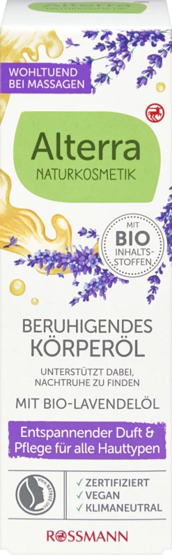 Beruhigendes Körperöl Mit Bio-Lavendelöl