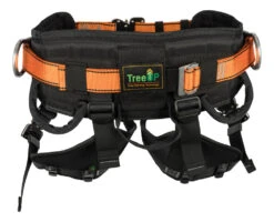 Treeup Starterset Profi Steigeisen Klettergurt Sicherungsseil Transportrucksack -Tefal Shop TH 030 orange 2RWXirewwafidF