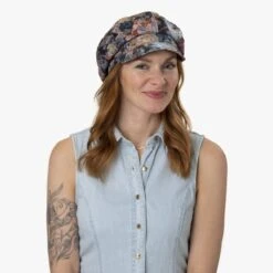 Tivena Flower Ballonmütze By Seeberger -Tefal Shop Tivena Flower Ballonmuetze by Seeberger.64894 7