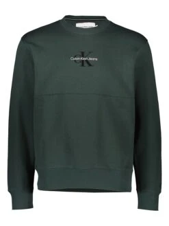 Calvin Klein Sweatshirt In Dunkelgrün