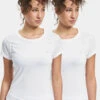 Calvin Klein Damen T-Shirt Crew Neck 2pk Calvin In Weiß -Tefal Shop calvin klein t shirt weiss 972642