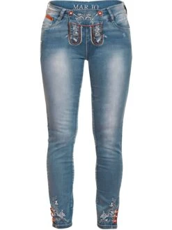 MarJo Jeansbermudas Trachtenjeans K69 FRANZISKA Lang Blau -Tefal Shop cb9bf193 b3d6 5dbc b14d c42b98779dba