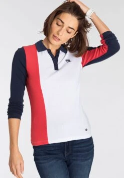H.I.S Langarm-Poloshirt RUGBY SHIRT Mit COLOR-BLOCK - NEUE KOLLEKTION