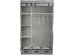 PEARL Stoffschrank:2-türiger Faltschrank Mit 6 Fächern Und 3 Schubfächern, 131-teilig -Tefal Shop nx8110 11