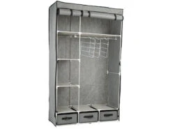 PEARL Stoffschrank:2-türiger Faltschrank Mit 6 Fächern Und 3 Schubfächern, 131-teilig -Tefal Shop nx8110 9